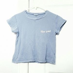 Blue Brandy Melville New York T-Shirt